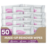 1-Shoppe All-in-Kit desmaquillante Aloe, toallitas para hoteles, limpieza rápida.