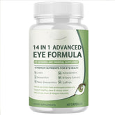 Fórmula 14-en-1 para ojos en botella, apoyo diario de bienestar visual.