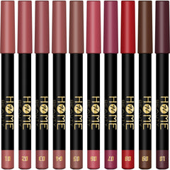 Textura cremosa crayon-labial mate de 7V HOME BEAUTY, deslizamiento suave.