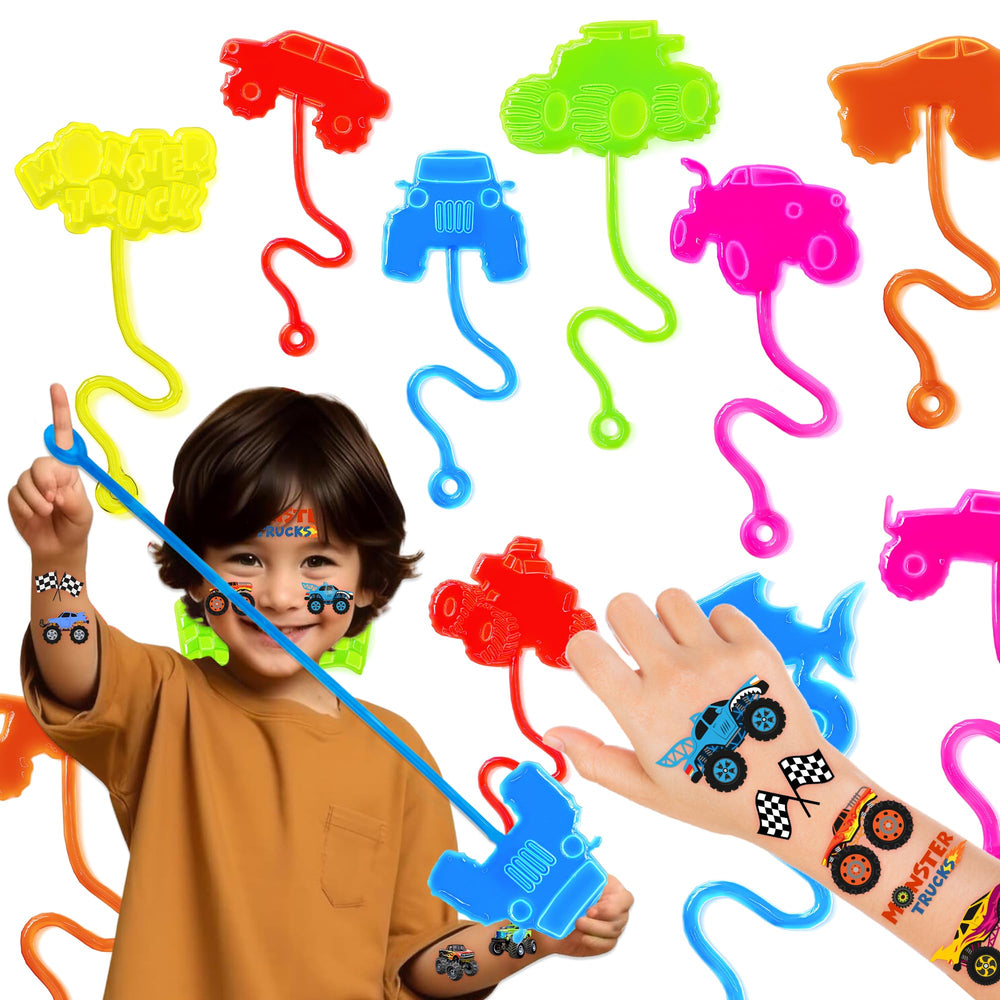 Manos monstruo camión 91STICKYHAND, divertidas y seguras para fiestas infantiles