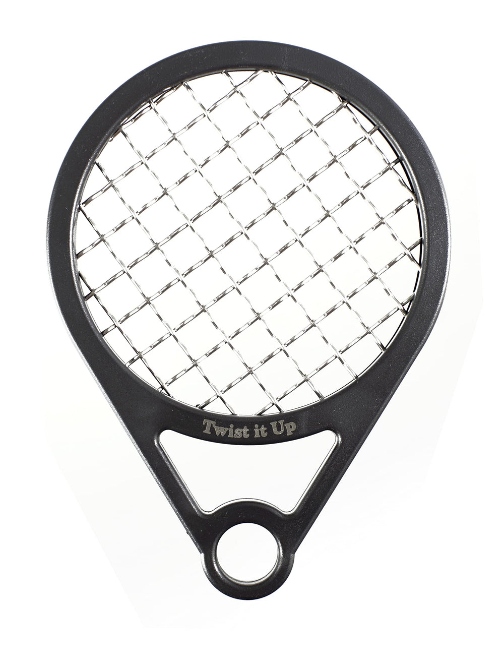 Twist It Up Bond Black peine con diseño raqueta tenis para rizos definidos
