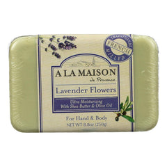 A LA MAISON barra jabón lavanda flor, cuidado suave para la piel y aroma relajante