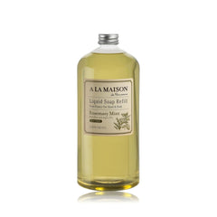 A LA MAISON jabón líquido para manos – botella con romero y menta, aroma vigorizante.