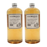A LA MAISON jabon mano almendra dulce, botella relleno para recarga sostenible.