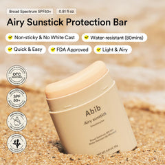Abib Airy Sunstick: aplicación manos libres para retoques sin ensuciar