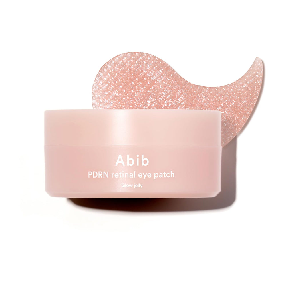 Abib PDRN retinal eye patch cooling gel in action for refreshed under eye area