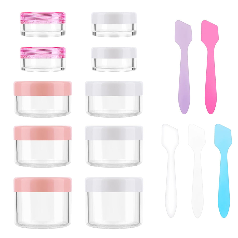 Accmor envases de cosméticos transparentes para viaje, fáciles de identificar.