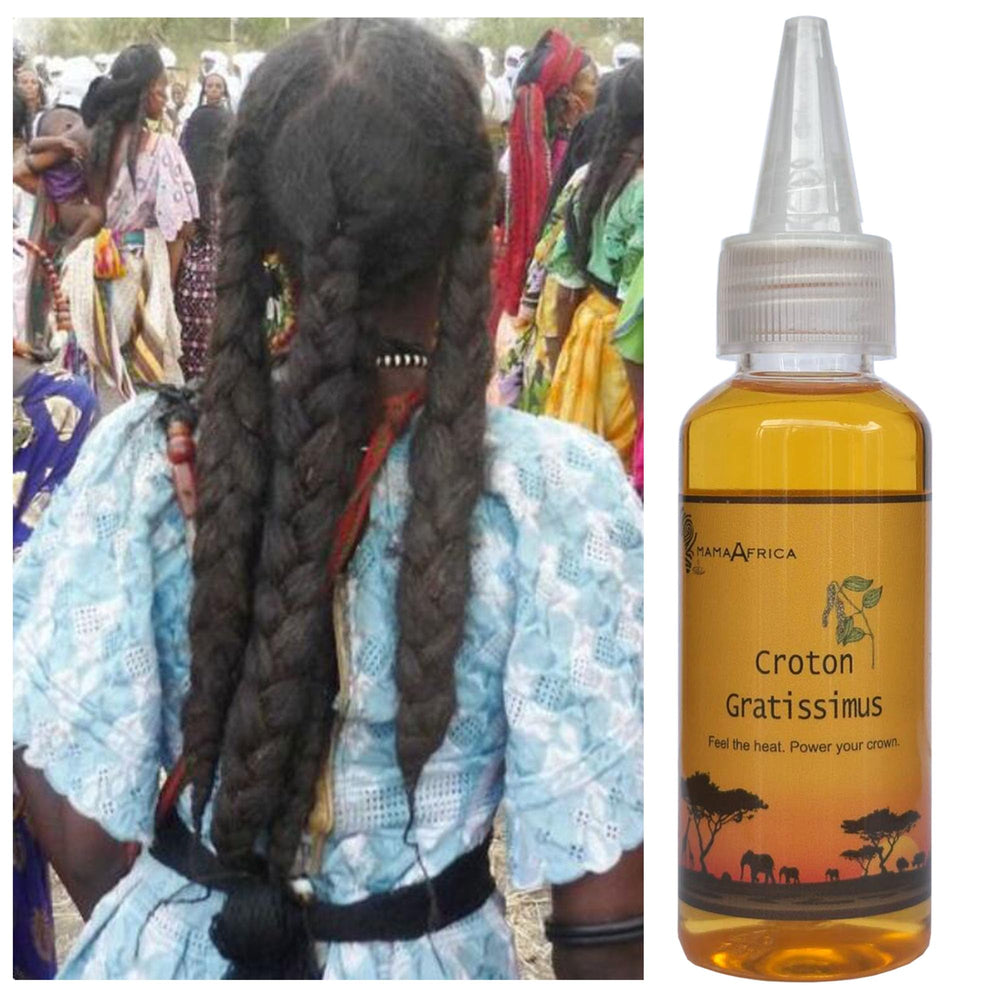 Aceite despertar del cuero cabelludo África Occidental: botella cercana para hidratación capilar.