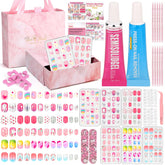 Acejoz caja regalo de uñas postizas para niñas, ideal para manualidades