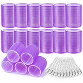 Acejoz rodillos para cabello grandes, 12 piezas, ofrecen volumen y ondas suaves