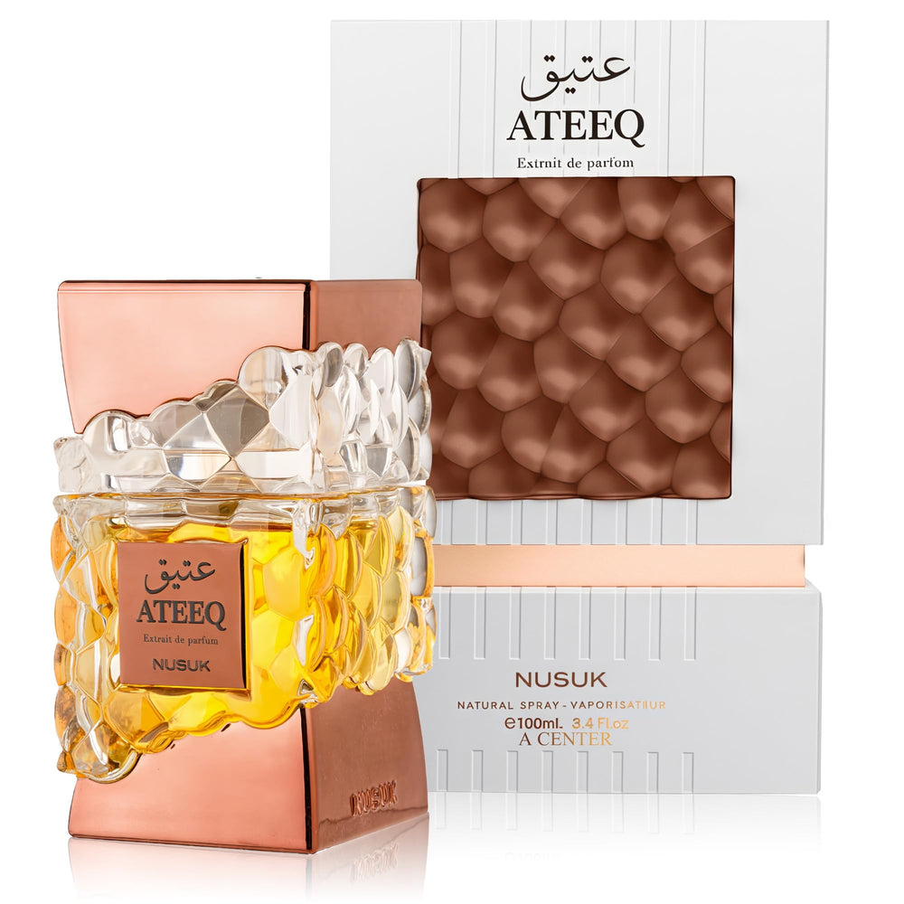 A CENTER Ateeq bottle displays premium design for everyday confidence.
