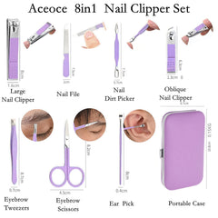 Aceoce corta uñas de acero inoxidable, afilada para manicuras precisas.