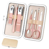 Aceoce set de manicura con estuche portátil para viaje y cuidado diario