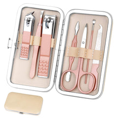 Aceoce set de manicura con estuche portátil para viaje y cuidado diario