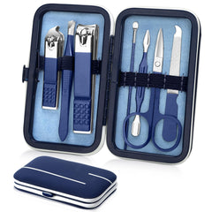 Set de manicura Aceoce en estuche, ideal para viaje y cuidado de uñas.
