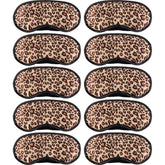 Acfun mascarilla de ojos satén leopardo para dormir, suave y cómoda.