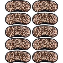 Acfun mascarilla de ojos satén leopardo para dormir, suave y cómoda.