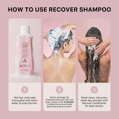 ACTIIV Recover cabello húmedo luce volumen y densidad.