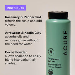 Acure Dry Shampoo añade textura y volumen sin sensación pegajosa