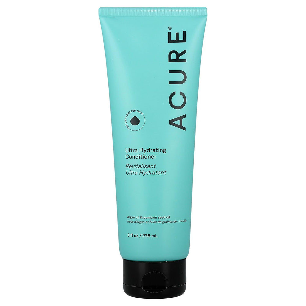 Acure Ultra Hydrating Conditioner bottle with argan oil for silky shine