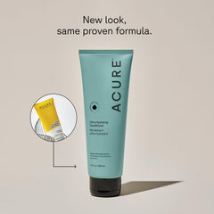 Acure Ultra Hydrating Conditioner bottle, creamy formula detangles and nourishes