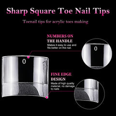 AddFavor tips de uñas de los pies con acabado mate, mayor adherencia.