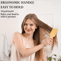Adevwair Bamboo Brush desenredante de madera para todo tipo de cabello