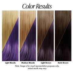 Adore color de pelo 113 African Violet muestra pigmento intenso y uniforme.