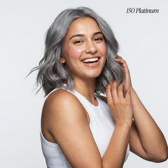 Adore Color Semipermanente 150 Platinum: aplicación fácil para cubrir canas en cabello gris.
