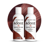 Adore color semipermanente cobre marrón en botella, listo para aplicar sin químicos agresivos