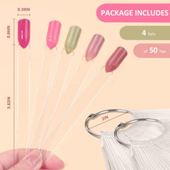 ADULLPONY palillos muestra acrílico transparente para probar esmalte