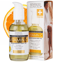 Advanced Clinicals Aceite corporal Vitamina C en botella para piel radiante