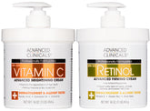 Advanced Clinicals crema corporal retinol, hidratación para piel suave y tersa.