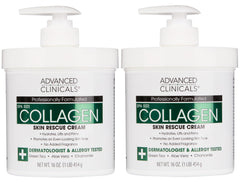 Advanced Clinicals Crema Cuerpo Collagen con Pompa, hidratación visible para piel suave