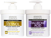 Advanced Clinicals crema retinol cuerpo, hidratación que suaviza líneas.