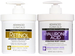 Advanced Clinicals crema retinol cuerpo, hidratación que suaviza líneas.