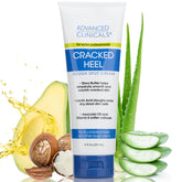 Advanced Clinicals crema para talones crackados, alivio suave nocturno.