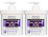 Advanced Clinicals Crème Corps à l’Acide Hyaluronique — bouteille pompe pour hydratation durable