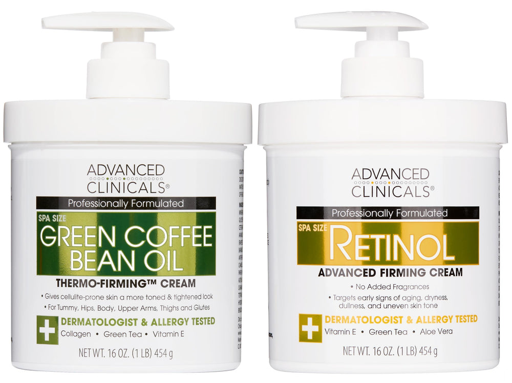 Advanced Clinicals Crème Retinol Corps, texture riche, lisser la peau et hydrater.