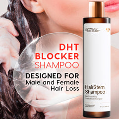 HairStem de Advanced Trichology, ingredientes clave biotina y saw palmetto para fortalecimiento