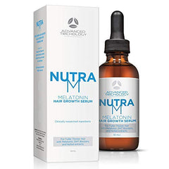 NutraM Advanced Trichology, botella con gotero para aplicación precisa en el cuero cabelludo.