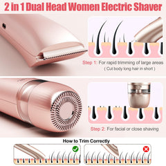 Afeitadora Aedicce bikini-trimmer con guía ajustable para controlar la longitud del vello