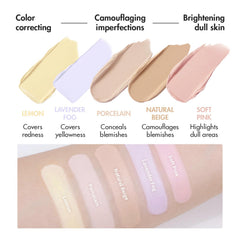 AEKYUNGLUNA LUNA Paleta Correctora 02, tono Limón, muestra color para corrección suave