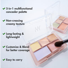 AEKYUNGLUNA LUNA Paleta Correctora 02, tono Porcelana, base ligera para acabado natural