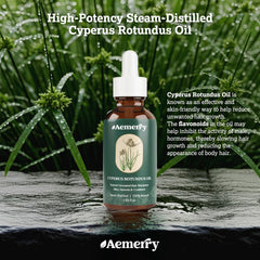 Aplicación de Aemerry Cyperus Rotundus en piel, suaviza e hidrata
