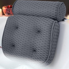 Almohada de baño AEROiVi para cabeza y cuello, soporte cómodo durante el baño.