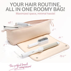Bolsa de viaje Aerotrunk con gran capacidad para plancha y secador.
