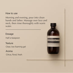 Aesop Amazing Face Cleanser, espuma-baja: limpieza diaria suave para piel oleosa