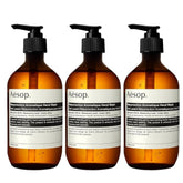Aesop Resurrección Aromática, conjunto de 3 envases, uso diario suave para manos