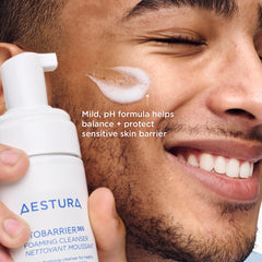AESTURA ATOBARRIER365 glycerin-rich formula supports hydration during cleansing.